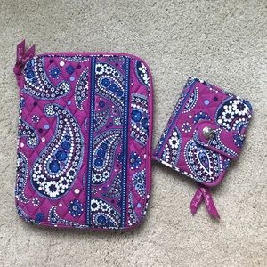 Vera Bradley iPad case and wallet